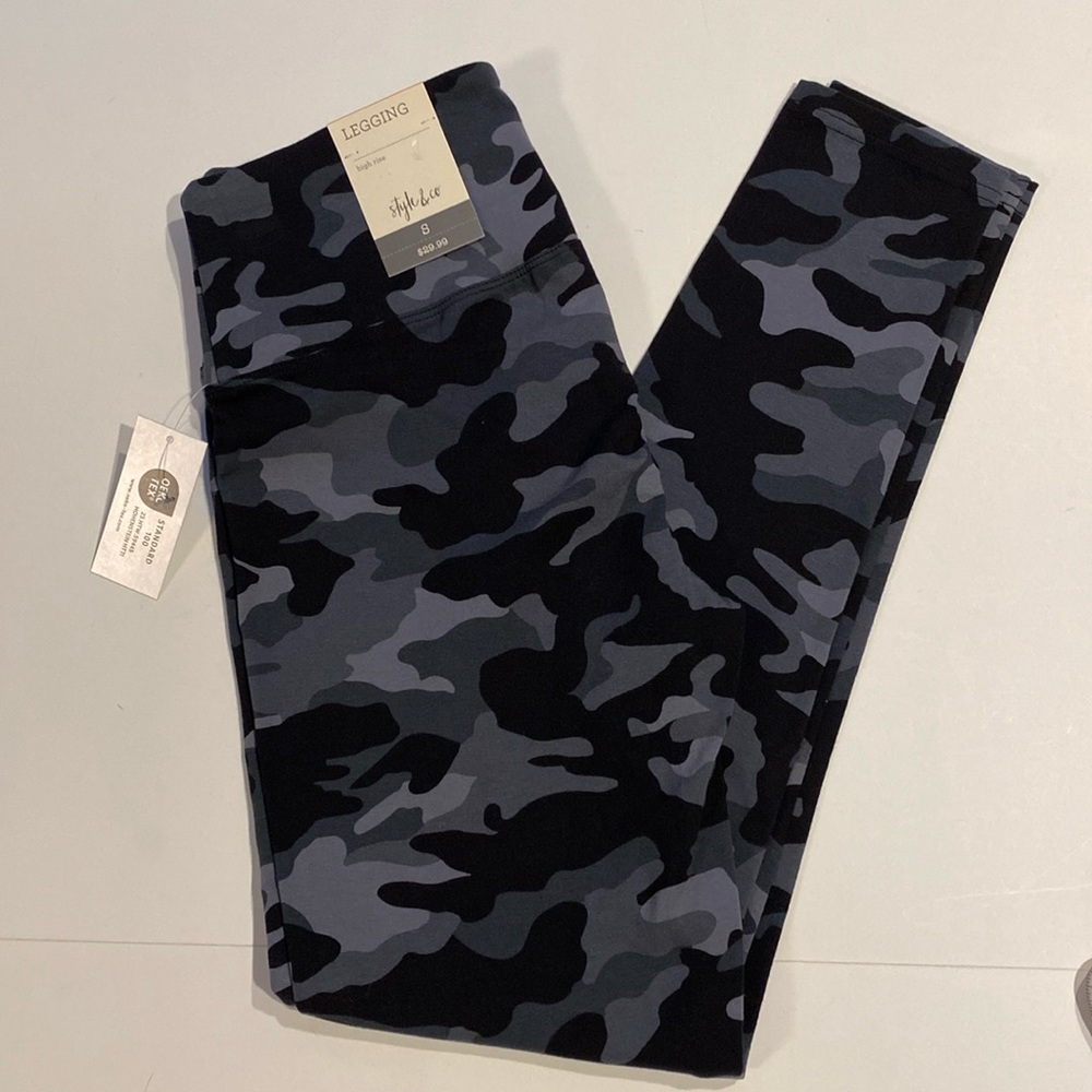 Style & Co Small Camo High Rise Leggings New D4e